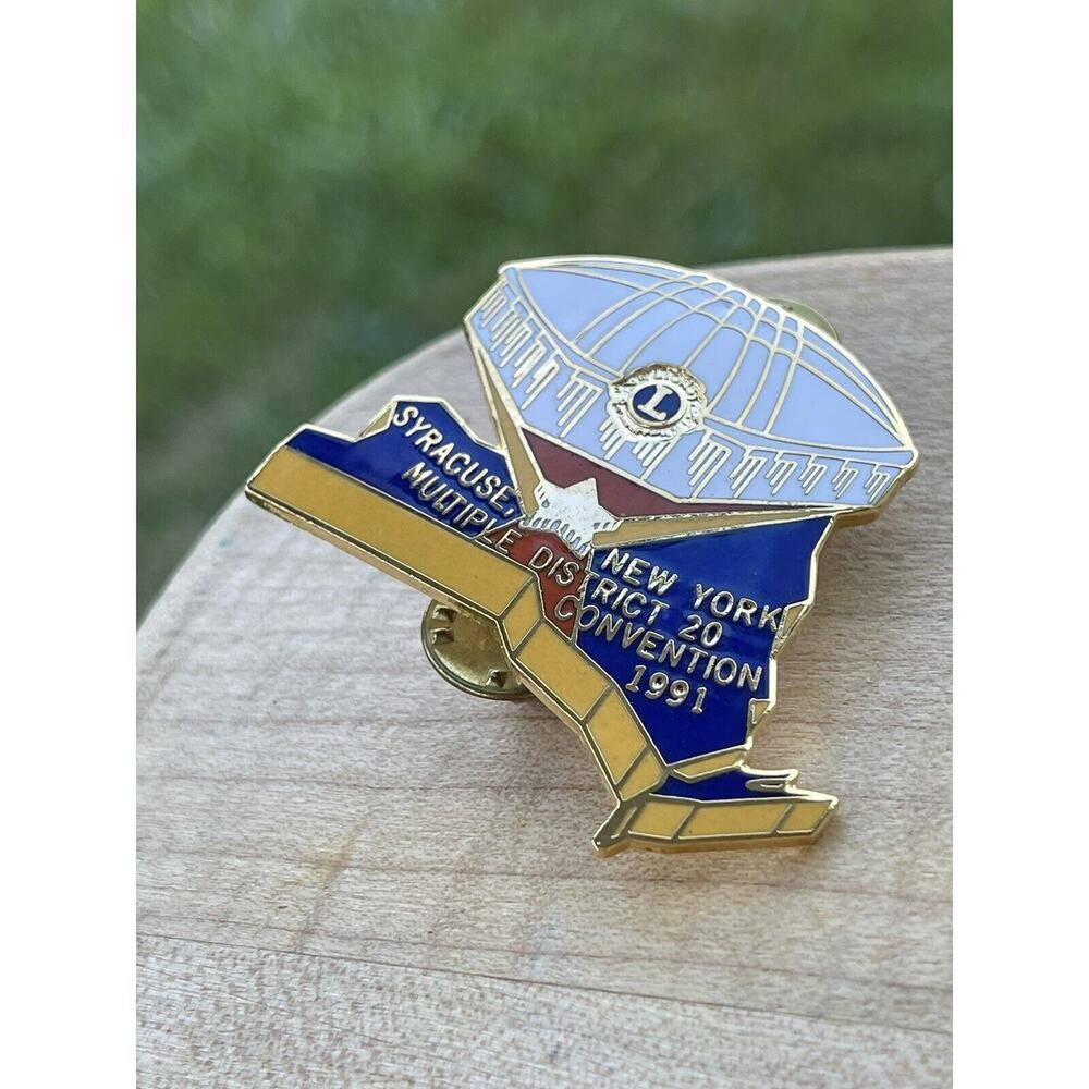 Lions Club Lapel Pin 1991 Syracuse New York 20 Convention